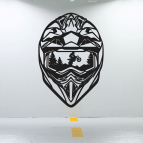 Dřevěný obraz na stěnu – Sportovní motorka