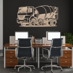 Dřevěný obraz na stěnu – Domíchávač betonu (Míchačka)