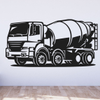 Dřevěný obraz na stěnu – Domíchávač betonu (Míchačka)