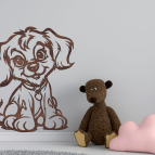 Dřevěný obraz – Roztomilý pejsek