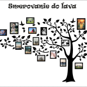 Dřevěný fotorámeček na zeď – Rodinný strom