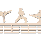 Věšák na medaile - Karate