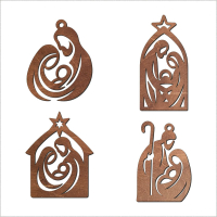 Dřevěná vánoční ozdoba – Betlém