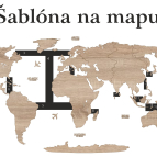 Dřevěná mapa světa