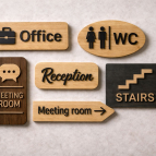 Dřevěné označení dveří