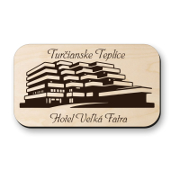 Dřevěná magnetka Turčianske Teplice - Hotel Veľká Fatra