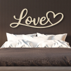 Dřevěný nápis na zeď – Love