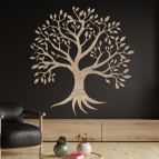 Dřevěný strom života na zeď – Síla kořenů