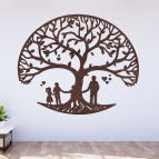 Dřevěný strom života na zeď – Rodinné pouto