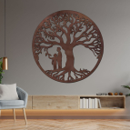 Dřevěný strom života - Rodinný motiv