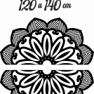 Dřevěná mandala na zeď - Slunce