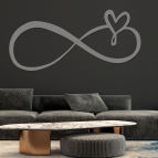 Dřevěný svatební obraz – Nekonečno s kapkou lásky