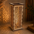Dřevěný lampáš – Orientální záře