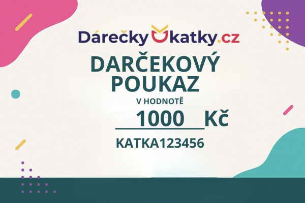 Dárkový poukaz Darčeky u Katky v hodnotě 500 – 3 500 Kč – Elektronický poukaz