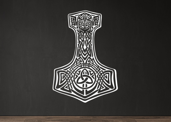 Dřevěný obraz – Thorovo kladivo