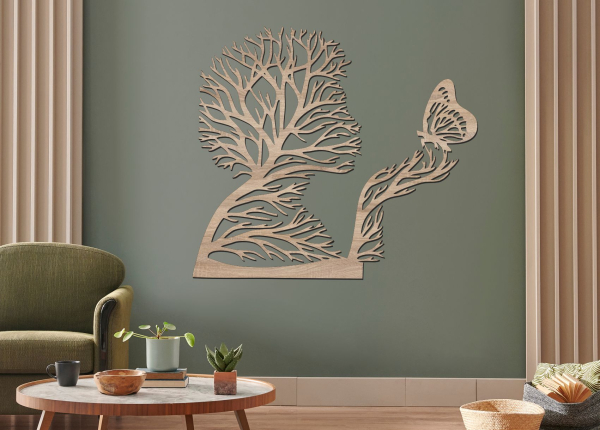 Dřevěný obraz – Duše přírody