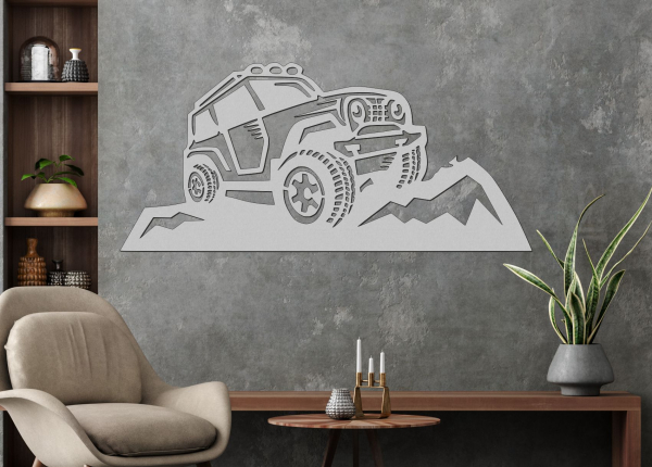 Dřevěný obraz na stěnu – Off-road Buggy