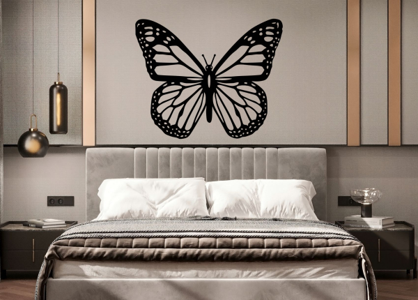 Dřevěný obraz – Motýl Monarch