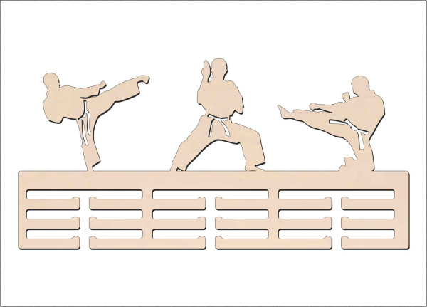 Věšák na medaile - Karate
