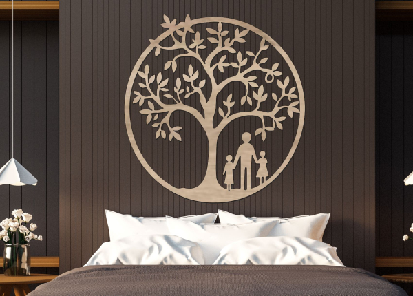 Dřevěný strom života – Rodinný kruh